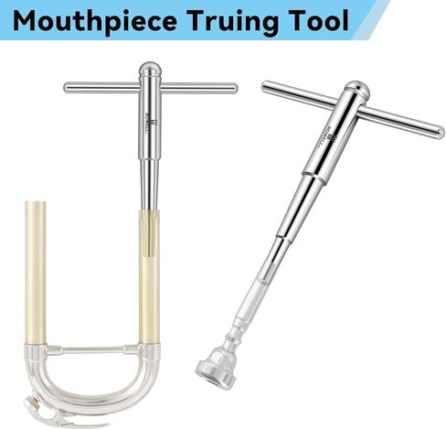ROWELL Trumpet Mouthpiece Truing Tool Stainless Steel Repair Tool for Fixing Dented/Mishapen Trumpet & Trombone Mouthpieces Mouthpiece Maintenance in Kuwait