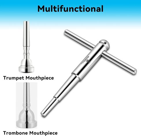ROWELL Trumpet Mouthpiece Truing Tool Stainless Steel Repair Tool for Fixing Dented/Mishapen Trumpet & Trombone Mouthpieces Mouthpiece Maintenance in Kuwait