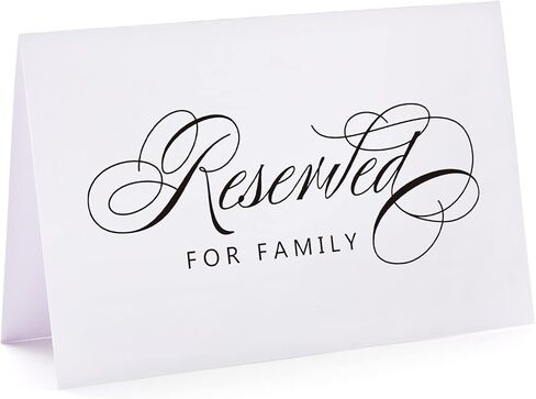 Reserved Signs for Weddings & Parties - 10 Pack, 4 x 6 Inches in Kuwait