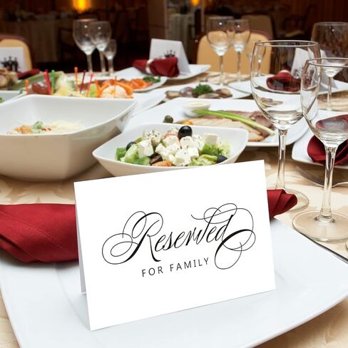 Reserved Signs for Weddings & Parties - 10 Pack, 4 x 6 Inches in Kuwait
