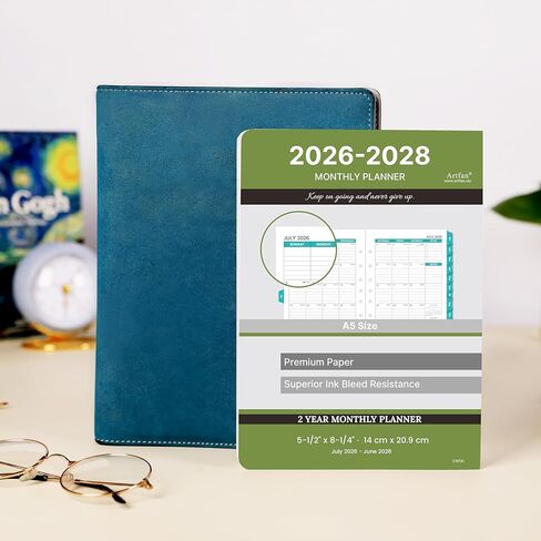 2024-2025 Monthly Planner Refills - Monthly Planner Refills 2024-2025 from Jan.2024 to Dec.2025, 5-1/2" x 8-1/2", A5 Planner Refills, 2024-2025 Weekly & Monthly Planner Refills with 7-Hole Punched - in Kuwait