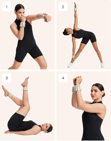BetterMe Adjustable Weight Bands – Ankle Weights & Wrist Weights for Women – Adjustable Straps for Arms & Legs – Home Workout & Pilates Weights in Saudi Arabia