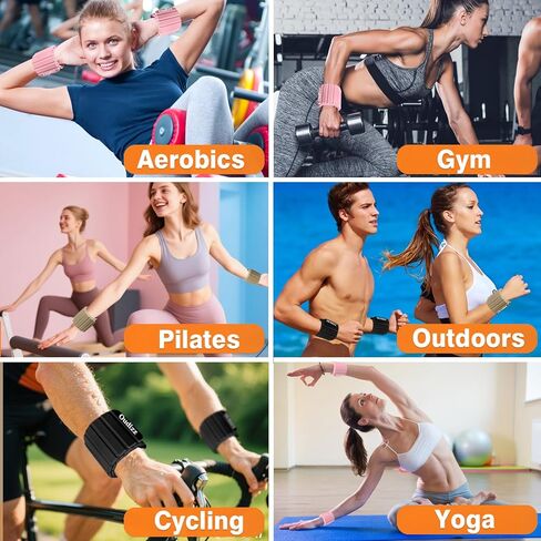 Wrist Weights,Ankle Weights for Women Men,Adjustable Magnetic Silicone Weights Training Intensity for Home Gym Workout,Running,Yoga,Exercise,Strength Training,Set of 2 (1.1LB Each) in Saudi Arabia