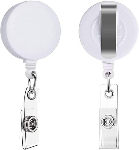 Retractable Badge Holder Carabiner Reel Clip On Id Card Holders (Three-Colour, 3 Pcs) in Kuwait