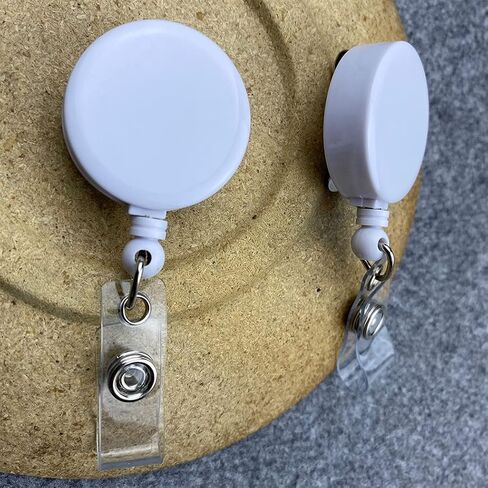 Retractable Badge Holder Carabiner Reel Clip On Id Card Holders (Three-Colour, 3 Pcs) in Kuwait