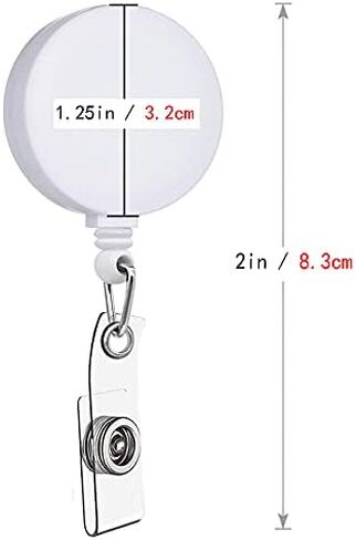 Retractable Badge Holder Carabiner Reel Clip On Id Card Holders (Three-Colour, 3 Pcs) in Kuwait