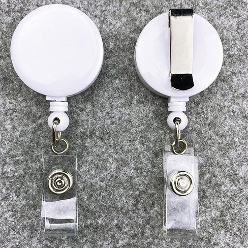 Retractable Badge Holder Carabiner Reel Clip On Id Card Holders (Three-Colour, 3 Pcs) in Kuwait