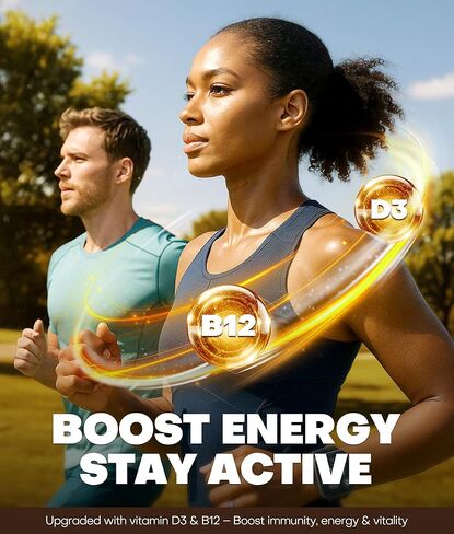 10-In-1 Mushroom Gummies with KSM-66 Ashwagandha & Magnesium Threonate Boosts Focus, Memory & Cognitive, 120 Ct Mushroom Supplement with Vitamin D3 & B12 for Immunity & Energy, Vegan, Blueberry Flavor in Kuwait