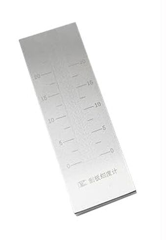 Grindometers 0-25μm Single Fineness Gauge with 2 Scrapers Scale Range 0-25μm Indexing Value 2.5μm Recommended Range <20μm Inclination of Groove 1:4000 GB/T1724-93 Standard in Kuwait