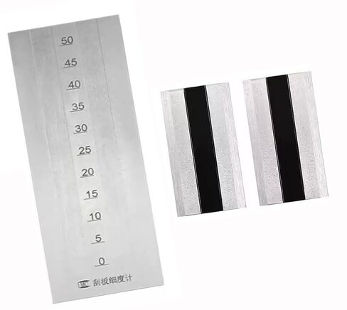 High Precision Grindometer Fineness of Grind Gauge with 2 Scrapers Scale Range 0-50μm Recommended Range <30μm Indexing Value 2.5μm Inclination of Groove 1:2000 in Kuwait