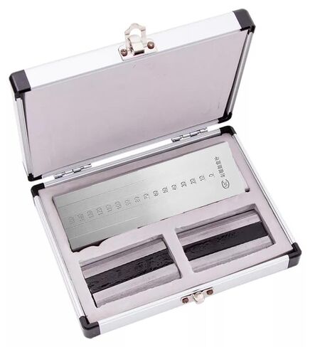 Grind Gauge Fineness Meter with 2 Scrapers Scale Range 0-150μm for Testing The Fineness of Paints, Lacquers, Inks, etc in Kuwait