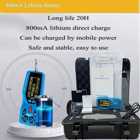 CCD-3 Portable Surface Roughness Testers Professional Profilometers for Curved Workpieces with TS110 Probe Sensor Range Ra 0.005 to 16.000um Rz 0.02 to 160.00um ISO Standard in Kuwait