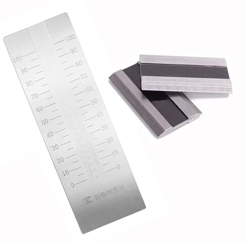 Single-Channel Fineness of Ground Gauge Precision Grindometer with 2 Scrapers Scale Range 0-100μm Indexing Value 5μm Recommended Range 31-70μm GB/T1724-93 Standard in Kuwait