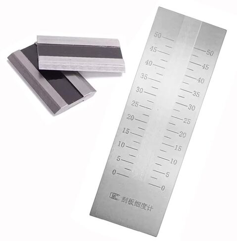 Grindometer Single Fineness Gauge with 2 Scrapers Inclined Groove Size 120 * 13mm Inclination of Groove 1:2000 Scale Range 0-50μm Indexing Value 2.5μm in Kuwait