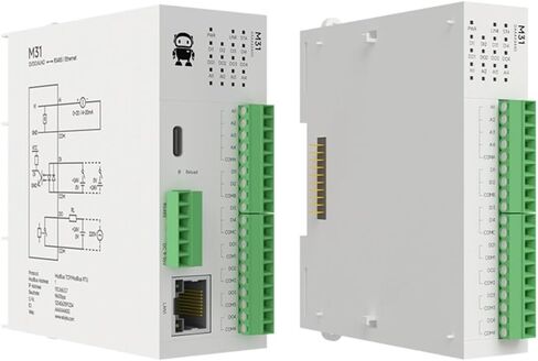 8DI عن بعد IO وحدة RS485 إيثرنت RJ45 M31-XAXX0800G التناظرية التبديل اكتساب Modbus TCP RTU البرامج الثابتة ترقية المضيف ماكس 16 وحدات التوسع in Kuwait