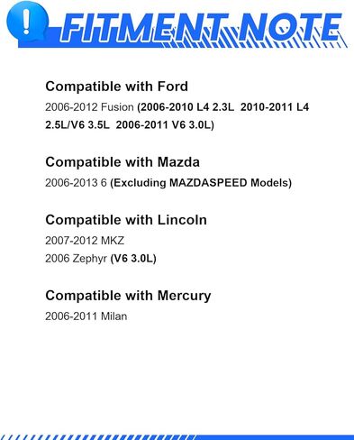 منصات فرامل Anpulsero ومجموعة الدوارات الأمامية المتوافقة مع 2006-2012 Ford Fusion ، 2006-2013 Mazda 6 ، مجموعات الفرامل البديلة للسيارات Geomet 54142 D1164-8277 حفرها ودوارها 299 ملم (11.8in) in Kuwait