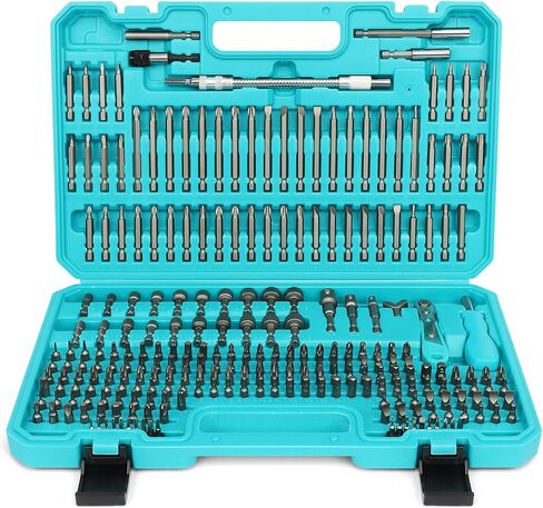 Amartisan 20-Piece Hex Head Allen Wrench Drill Bit Set, Metric and SAE S2 Steel Hex Bits Set, Magnetic Tips, 2.3" Long With Storage box. in Kuwait