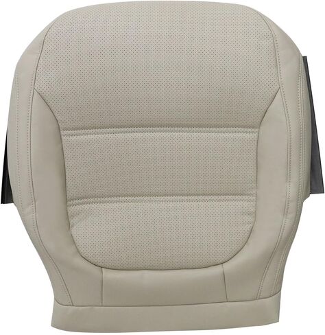 FZJDSD Tan Driver or Passenger Side Bottom Perforated Leather Replacement Seat Cover Compatible with Volkswagen Jetta 2011 2012 2013 2014 2015 2016 2017 in Saudi Arabia