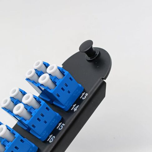 Fiber Optic Hardware Closet Connector Housing Adapter Panel with LC Duplex SM Single Mode OS2 Adapters Compatible for Corning Light Guide CCH-01U CCH-CP12-A9 (OS2 12*LC Duplex-2PACK) in Kuwait