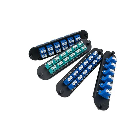 Fiber Optic Hardware Closet Connector Housing Adapter Panel with LC Duplex SM Single Mode OS2 Adapters Compatible for Corning Light Guide CCH-01U CCH-CP12-A9 (OS2 12*LC Duplex-2PACK) in Kuwait