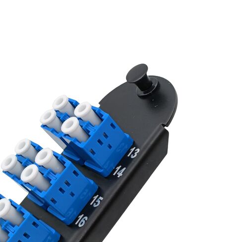 Fiber Optic Hardware Closet Connector Housing Adapter Panel with LC Duplex SM Single Mode OS2 Adapters Compatible for Corning Light Guide CCH-01U CCH-CP12-A9 (OS2 12*LC Duplex-2PACK) in Kuwait