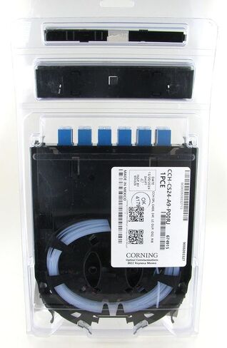 Corning CCH Splice Cassette, 24 Fiber, LC Duplex Singlemode (OS2), Ribbon, UPC Polish CCH-CS24-A9-P00RJ in Kuwait