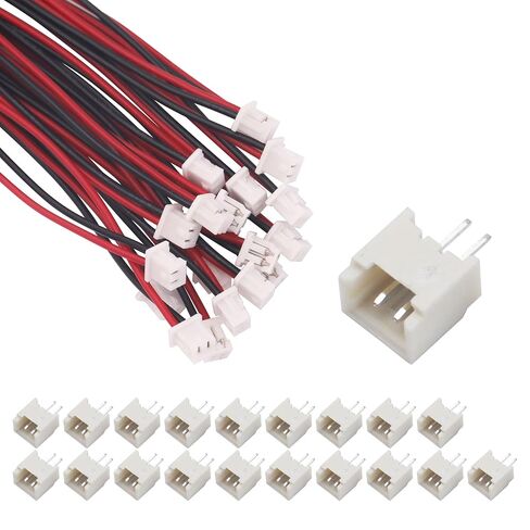 20 Pcs Mini Micro 1.25mm 4Pin JST Connector with 200mm Wires Cables and Vertical SMD Female Socket Jst Connectors(1.25mm 4Pin 20 Sets) in Saudi Arabia