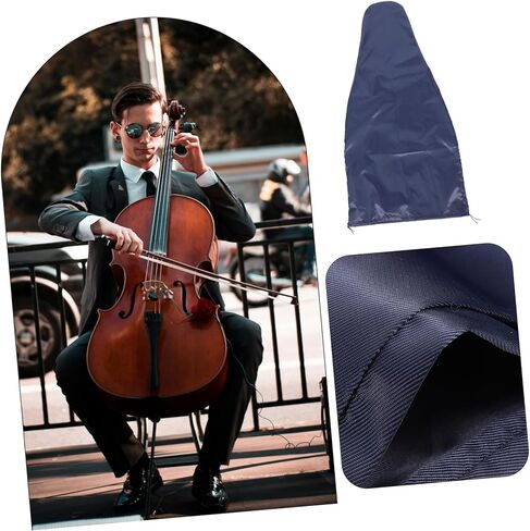 Elegant Cello Fabric Cover Portable Instrument Protector Comprehensive Protection Against Scratches Suitable for All Cello Styles Luxurious Design for Performance and Practice in Kuwait