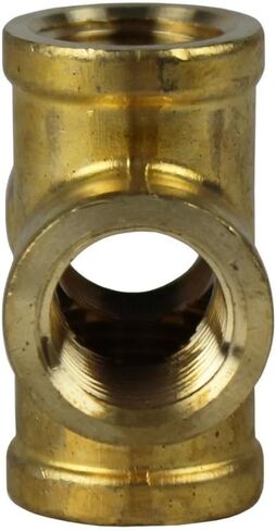 تركيب سن الأنابيب المتقاطعة للضاغط 102E - لقطع غيار نظام أنابيب الهواء المضغوط - تركيب سن 4 اتجاهات/أجزاء ضاغط الهواء - 3/8 بوصة نحاس FNPT ذهبي in Kuwait