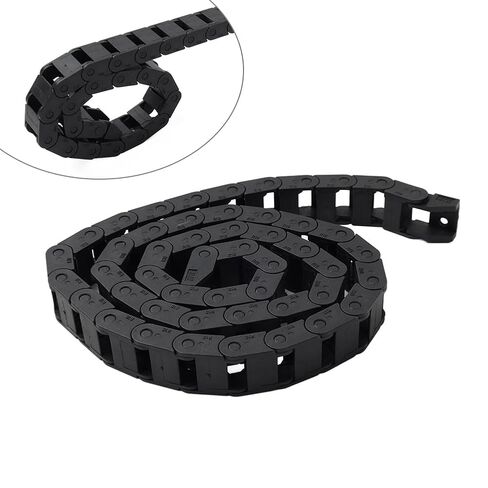 Cnthan7 10x15mm Adjustable Cable Wire Carrier Drag Chain CNC Router 3D Printer Conduit 1pc Nylon Black in Kuwait