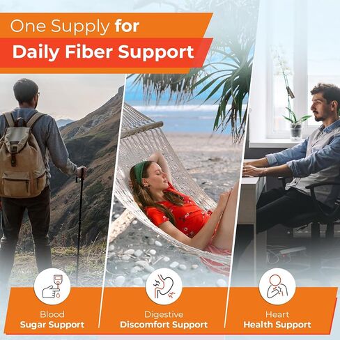 TIME-Cap Labs 400 Count Psyllium Husk Fiber Capsules - Gluten-Free, Soluble Fiber Supplement for Adults Digestive Regularity Support, Gentle Daily Fiber Support, Routine Use for Men & Women in Kuwait