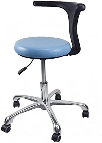 Height Adjustable Dental Stool, 360° Rotating Ergonomic Chair with Armrest, Medical Assistant Seat for Doctors & Nurses, Comfortable Dentist Office Furniture in Saudi Arabia