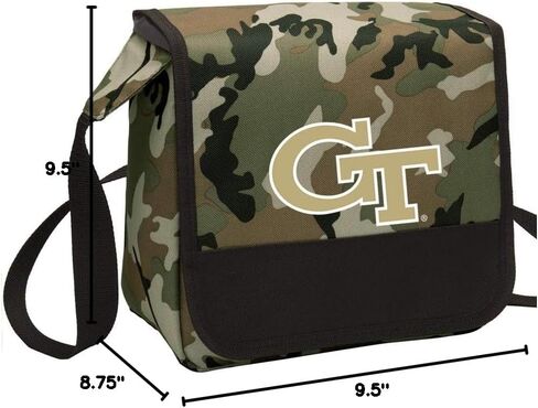 Broad Bay Camo Georgia Tech Lunch Bag Shoulder GT Yellow Jackets Lunch Boxes in Saudi Arabia