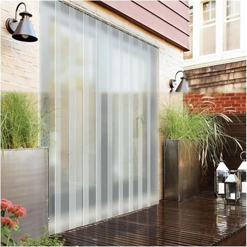 ستارة شريطية شفافة من مادة PVC - ستارة باب بلاستيكية ناعمة للمصانع والمستودعات والمجمدات - مرنة ومتينة - نعومة طوال المواسم - سهلة التركيب in Kuwait