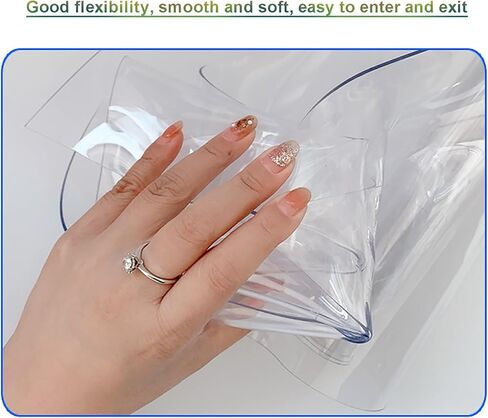 PVC Freezer Strip Curtain Door – Insulated Vinyl Strip Curtains for Refrigeration, Clear Plastic Dust Barrier, Cooler Door Strips (240x270cm / 94.49x106.3in) in Saudi Arabia