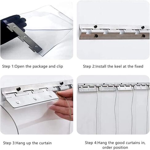 PVC Smooth Plastic Strip Door Curtain PVC Door Strip Patio Plastic Curtain Waterproof Transparent Vinyl Strips Industrial Strip Curtain for Shop, Factory in Kuwait