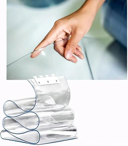 ستارة باب بشريط شفاف من مادة PVC - مقسم PVC ناعم مقاوم للماء للغرفة الباردة وغرفة الموظفين والمداخل - ستارة شرائح بلاستيكية ناعمة لسهولة الوصول والعزل in Kuwait