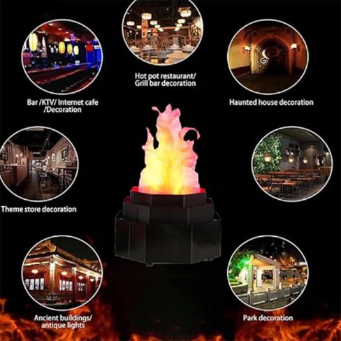 Simulated Flame Light, Realistic Flame Stage Effect Light, Practical and Safe Design, Suitable for Bars, Stages, Clubs, Parties. in Saudi Arabia