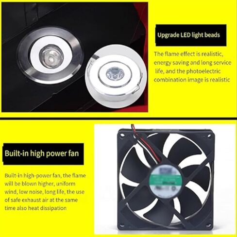 Simulated Flame Light, Realistic Flame Stage Effect Light, Practical and Safe Design, Suitable for Bars, Stages, Clubs, Parties. in Saudi Arabia