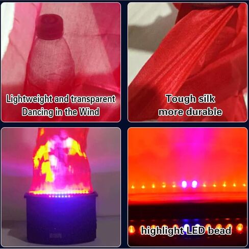 3D LED Flame Effect Light, Electric Simulated Campfire Light, Suitable for Parties, Events, and Home Décor, Realistic Flickering Flames. in Saudi Arabia