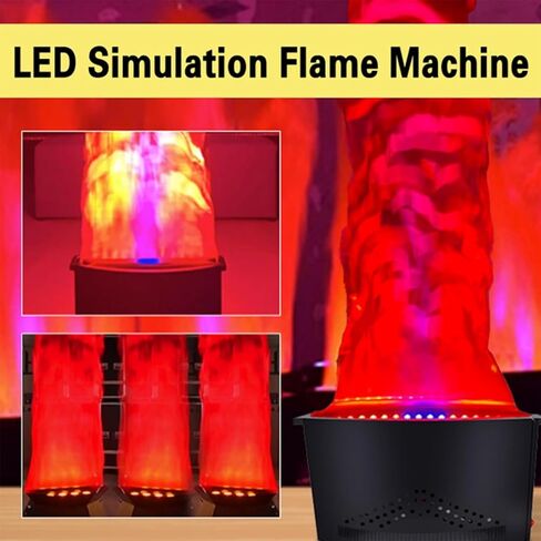 3D LED Flame Effect Light, Electric Simulated Campfire Light, Suitable for Parties, Events, and Home Décor, Realistic Flickering Flames. in Saudi Arabia