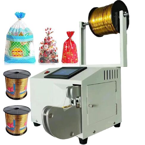 Automatic Twist Tie Machine+3 Wire Gold Wire Sealing Bundling Machine Wire Harness Binding Machine| Bundling Equipment for Supermarkets Bread Toys in Saudi Arabia