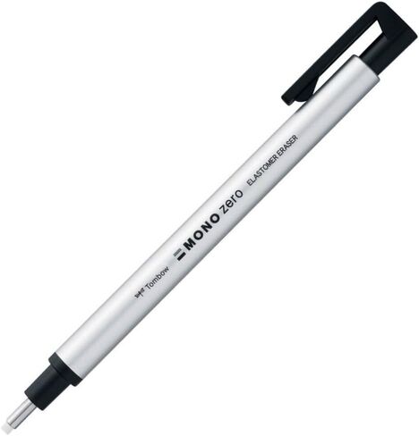 Tombow Holder Eraser, Mono Zero Round Shapre Silver (EH-KUR04) in Kuwait