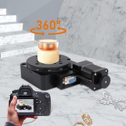 Precision Electric Rotary Stage, Motorized Worm Gear Table, Optical Platform for Lab & Industrial Use, High-Accuracy Rotation Solution in Saudi Arabia