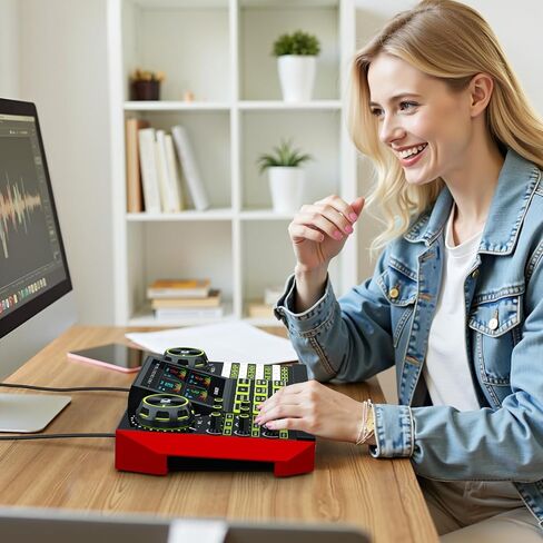 جهاز مزج الصوت للألعاب G9، بطاقة الصوت الحية لمعدات البودكاست للبث، واجهة الصوت DJ Mixer بطاقة الصوت/ميكروفون مكثف اللوحة لمجموعة أدوات إنشاء محتوى فيديو ألعاب Tiktok. in Kuwait