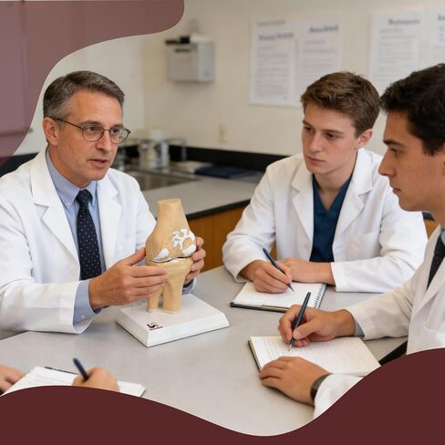 Human Osteoarthritis Knee Joint Anatomic Model, 1:1 Life-Size Skeleton Models for Medical Teaching Demonstration，Anatomy Model for Doctor's Office and Classrooms in Kuwait