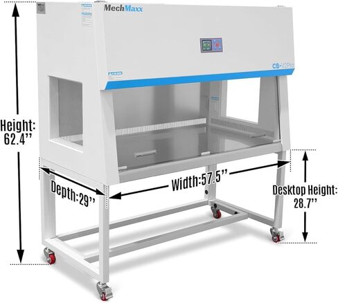 57.5″ Wide CB-H2Pro Horizontal Laminar Flow Clean Bench with HEPA Filtration & UV Sterilization | ISO Class 5, CB-V2Pro in Kuwait