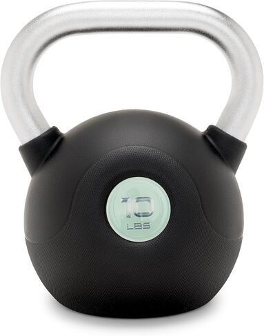 Marcy Commercial Grade PU Coated Kettlebell – 10 to 40 LB Single Weights with Textured Steel Handle, Flat Base – Strength Training for Full Body & Home Gym Workouts in Saudi Arabia