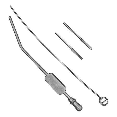 Zoellner Ear Suction Tube 6.25" with 2 2.5 mm Tips 20/22 Gauge, Stainless in Saudi Arabia