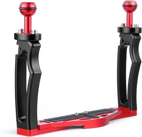 Carbon Fiber Underwater Float Arm with Dual Ball Mounts for Photography and Video, Compatible with Diving Trays, Video Lights, Strobes (Blue, 60mm12') in Kuwait